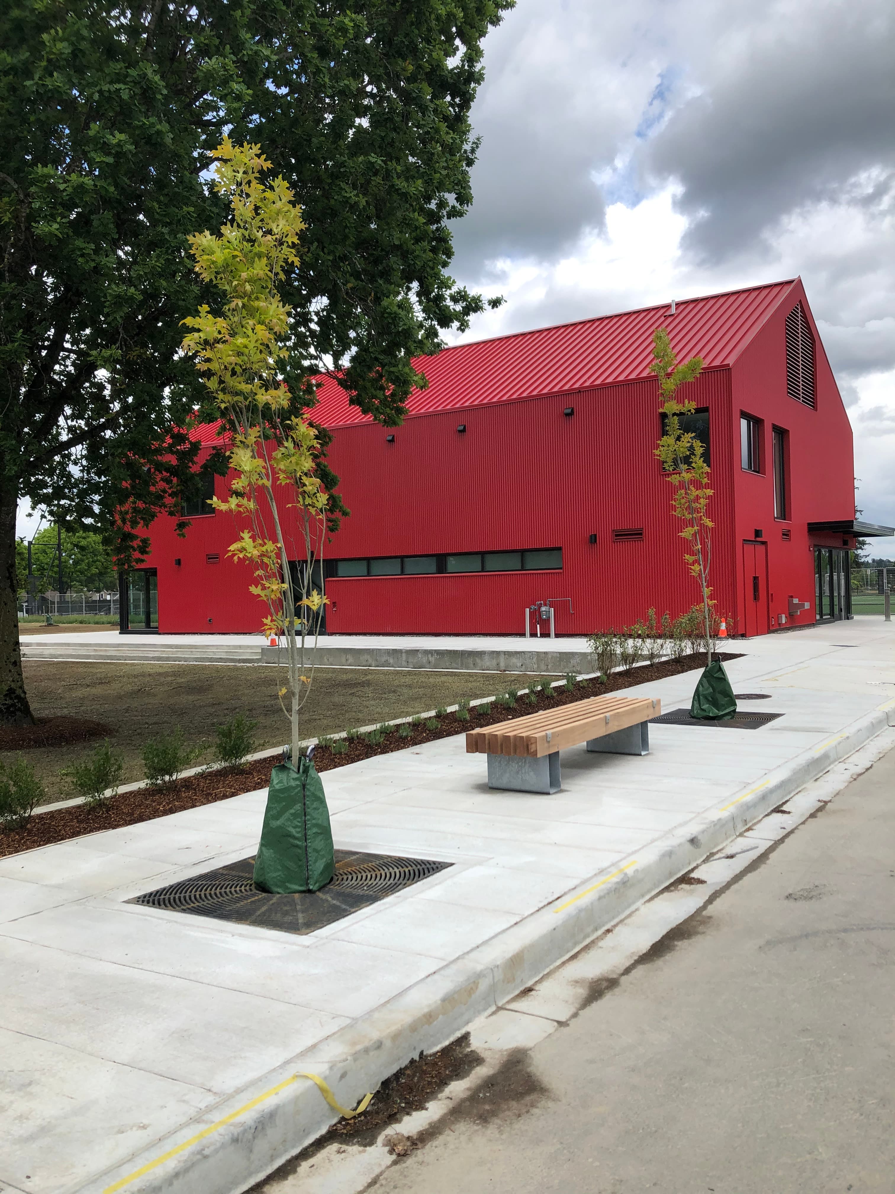 Cloverdale Athletic Park Soccer Clubhouse | Tree Pits